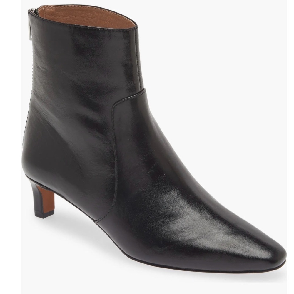 💕Madewell Black Leather Ankle Boots